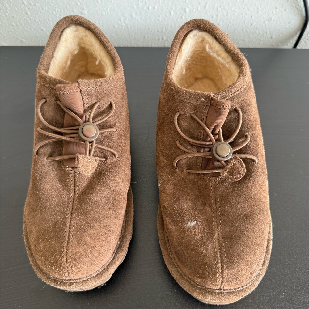 Brown Suede Kids Shoes